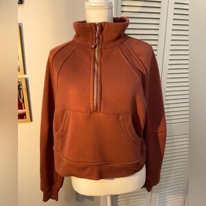 Better /Together - cropped sweatshirt- size M -  EUC. -  see pics rusty brown